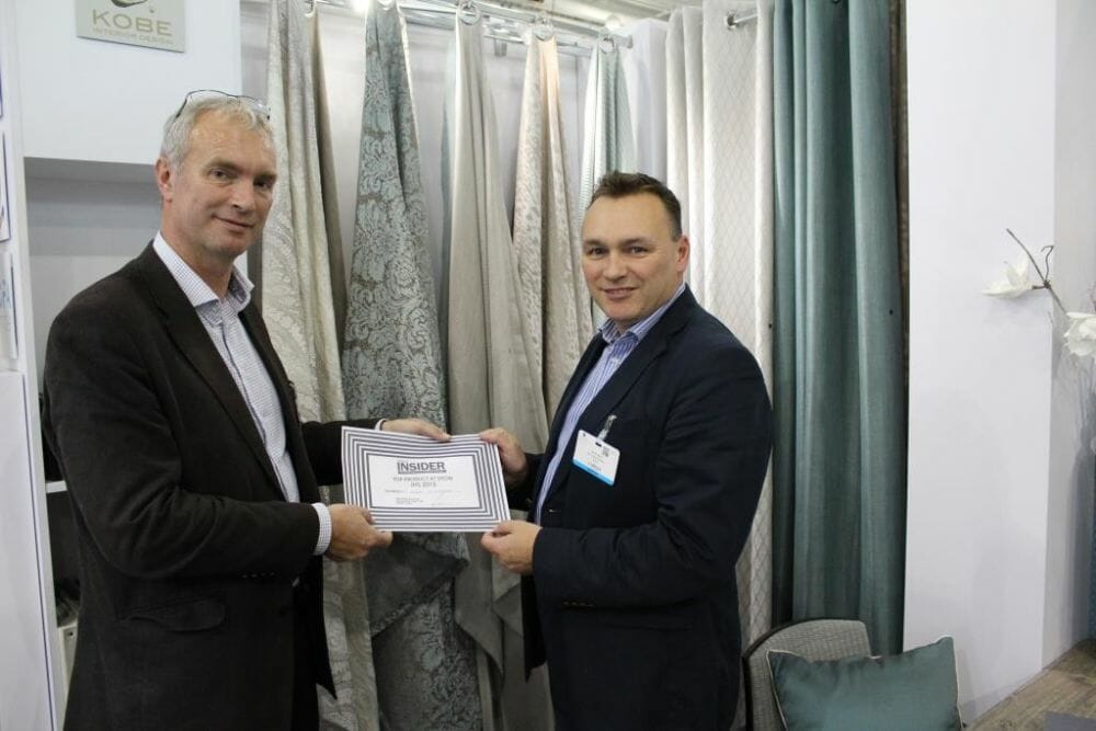 BCFA presents inaugural ‘Design Insider Best Product in Show’ award at the Independent Hotel Show 2015