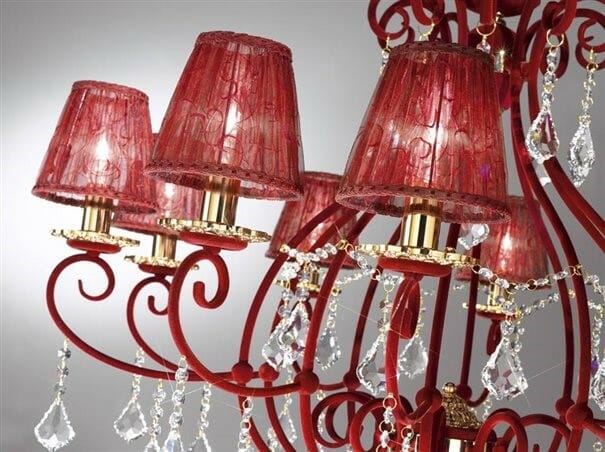 Seeing Red! A bold new twist on the classic chandelier
