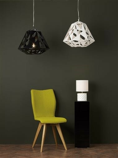 Clean, crisp geometric monochrome lights – new in at The Lighting Store