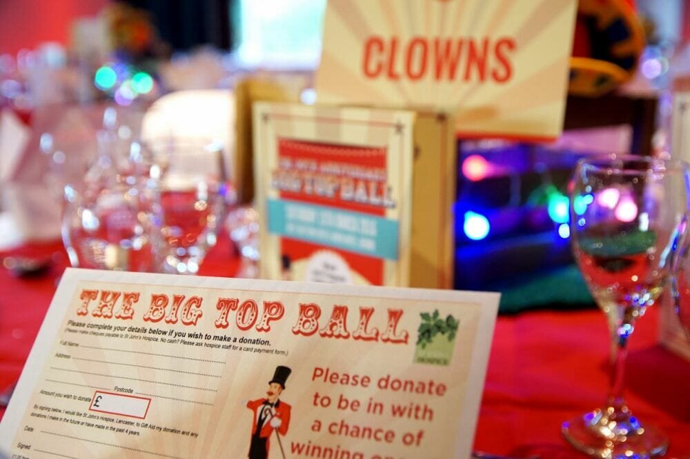 St John’s Hospice 30th anniversary ‘Big Top Ball’ raises a staggering £13,000!