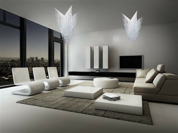 Introducing the exciting Fonte Di Luce – a spectacular burst of crystals breaking through the ceiling