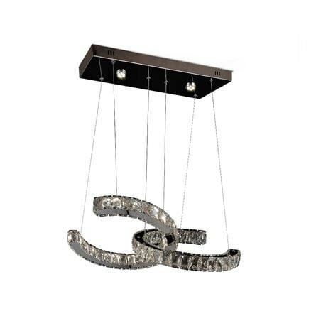 New Double C Crystal Pendant Light at the Lighting Store