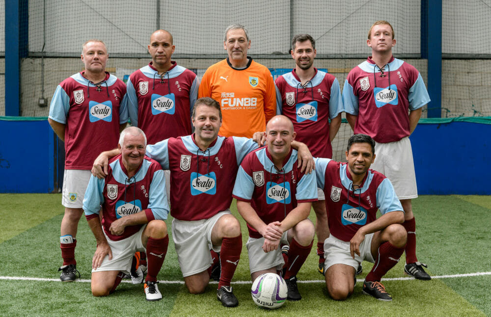 Sealy and Vintage Clarets “on the ball” at charity football tournament