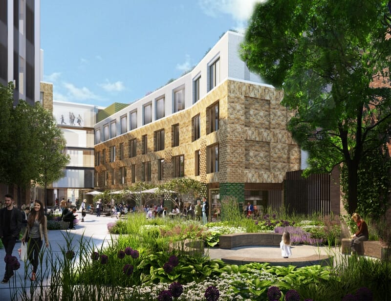 Pocket park centrepiece for new Southwark hotel