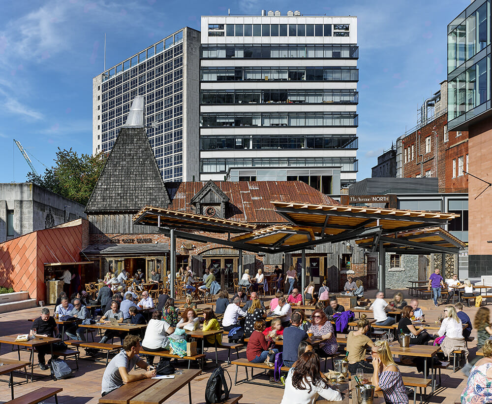 Crown Square reopens after Allied London’s redesign brings Europe to Manchester