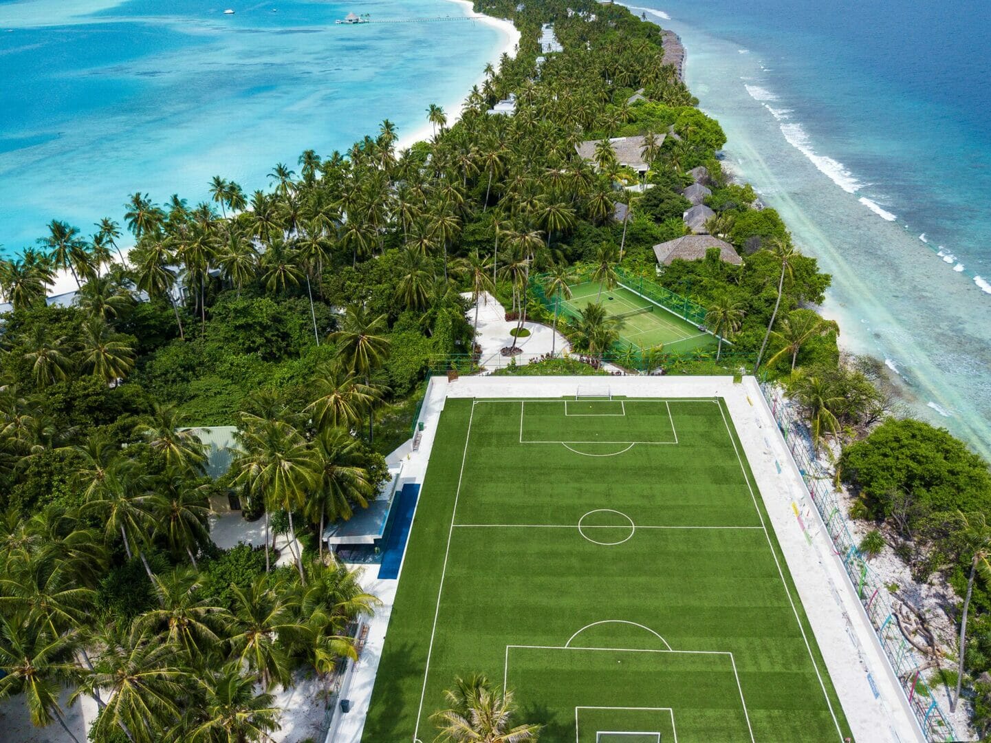 Pitch perfect – Kandima Maldives scores with soccer fans thanks to their full-sized pitch.