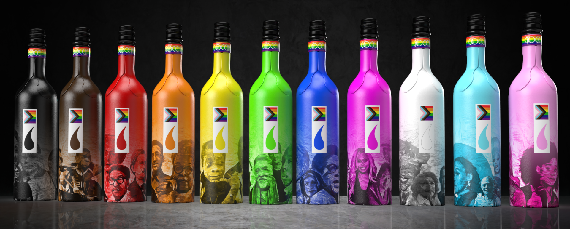 Italian Winery Cantina Goccia releases exclusive limited edition bottle collection to support LGBT+ Community