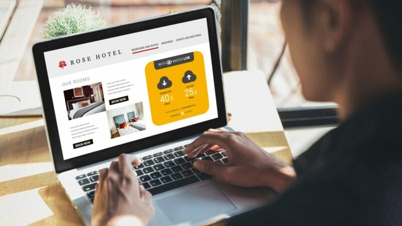 Live Wi-Fi widget to boost guest bookings for hotel operators