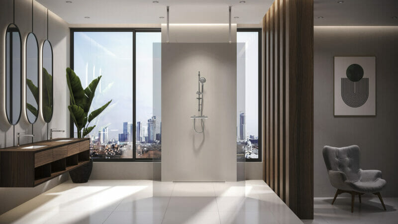 Aqualisa extends Mian mixer shower series designed for hotel and hospitality sectors