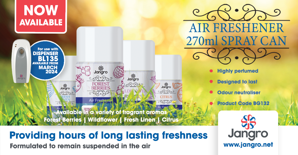 NEW COLLECTION FROM JANGRO KEEPS AIR SMELLING FRESH